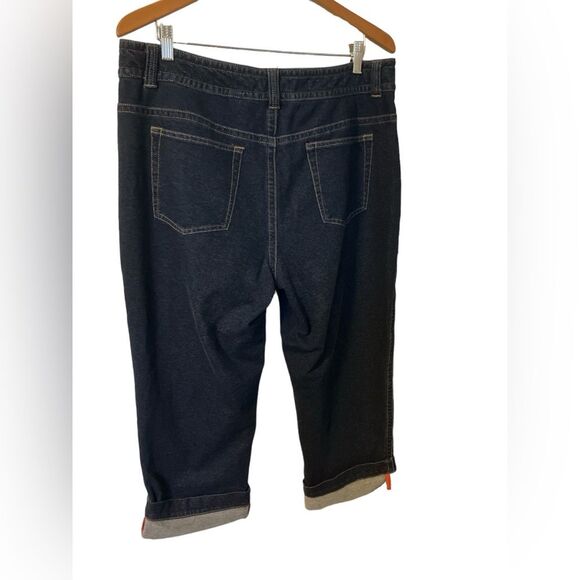 Coldwater Creek Cuffed Denim Capris Size 16 - Picture 3 of 3